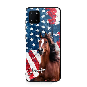 Personalized Upload Your Horse Photo & Name Phonecase Printed MTHPN0706