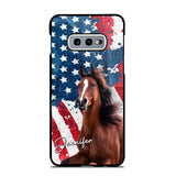 Personalized Upload Your Horse Photo & Name Phonecase Printed MTHPN0706