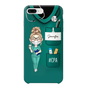 Personalized Nurse with Name Gift For Nurses Phonecase Printed 23MAY-DT15