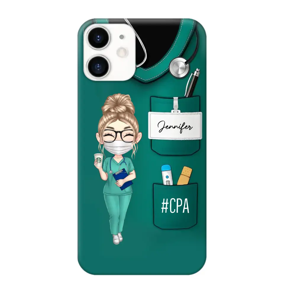 Personalized Nurse with Name Gift For Nurses Phonecase Printed 23MAY-DT15