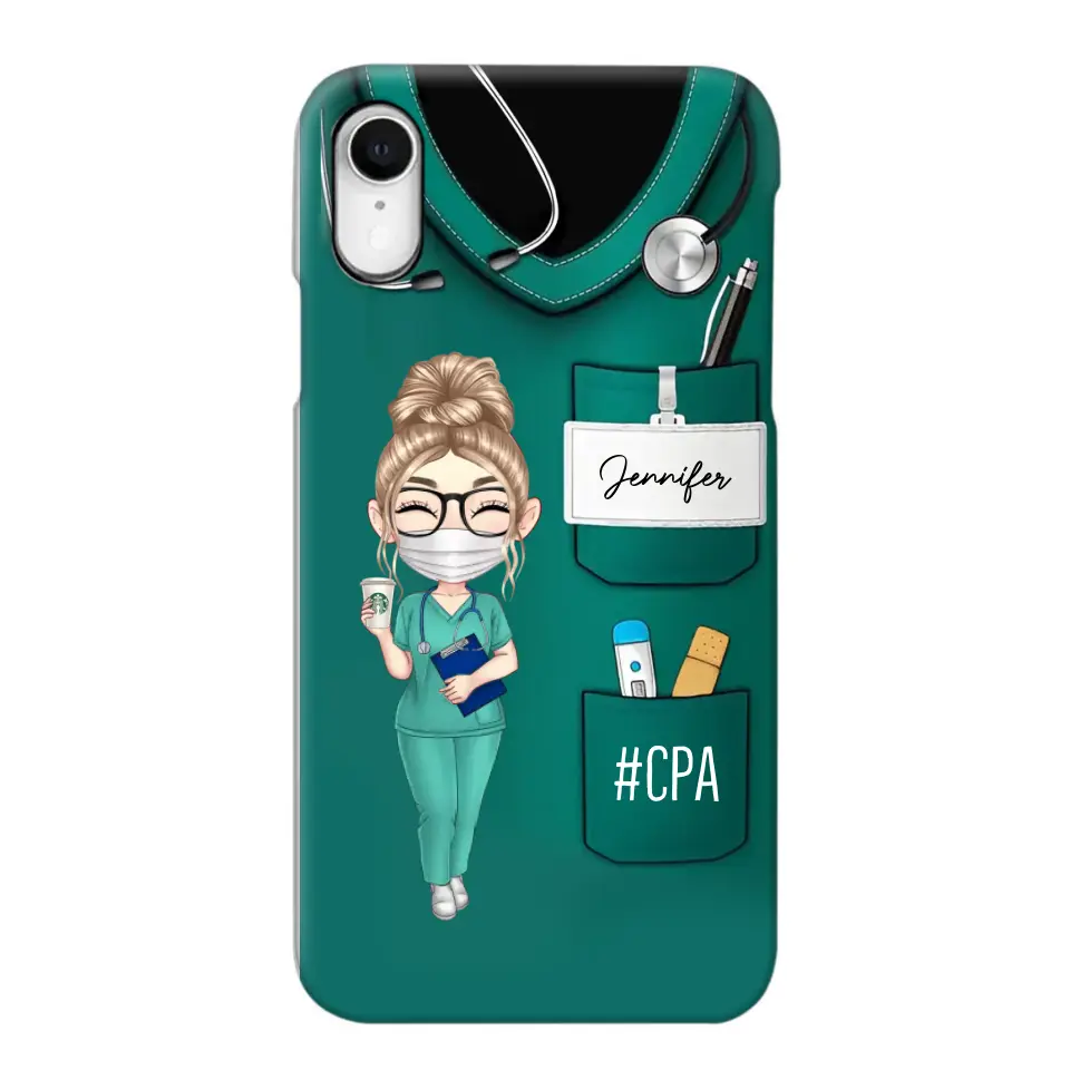 Personalized Nurse with Name Gift For Nurses Phonecase Printed 23MAY-DT15