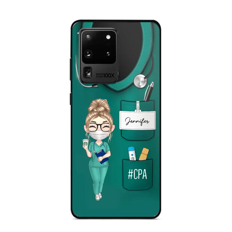 Personalized Nurse with Name Gift For Nurses Phonecase Printed 23MAY-DT15