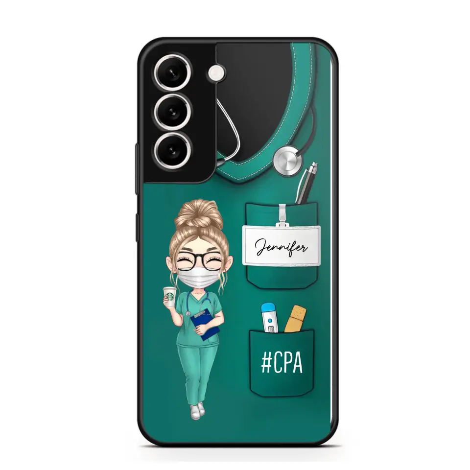 Personalized Nurse with Name Gift For Nurses Phonecase Printed 23MAY-DT15