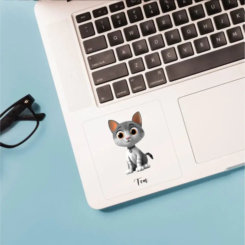 Personalized Cat Chibi 3D with Name Cat Sticker Cat Decal Laptop Sticker Printed MTHTB0806