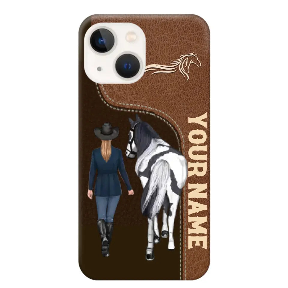 Personalized Horse Girl Horse Lovers Gift Phonecase Teacher Gifts Printed MTHTB1006