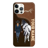 Personalized Horse Girl Horse Lovers Gift Phonecase Teacher Gifts Printed MTHTB1006