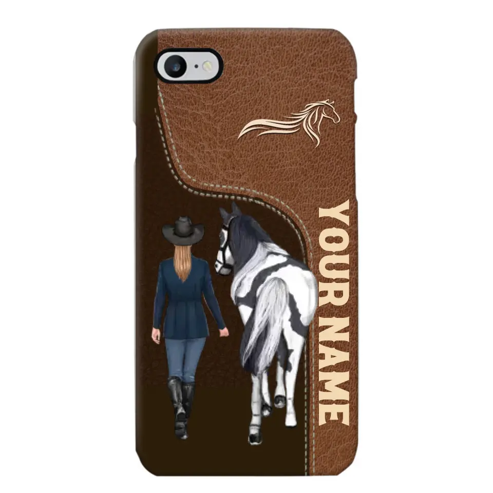 Personalized Horse Girl Horse Lovers Gift Phonecase Teacher Gifts Printed MTHTB1006