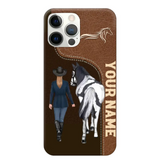 Personalized Horse Girl Horse Lovers Gift Phonecase Teacher Gifts Printed MTHTB1006