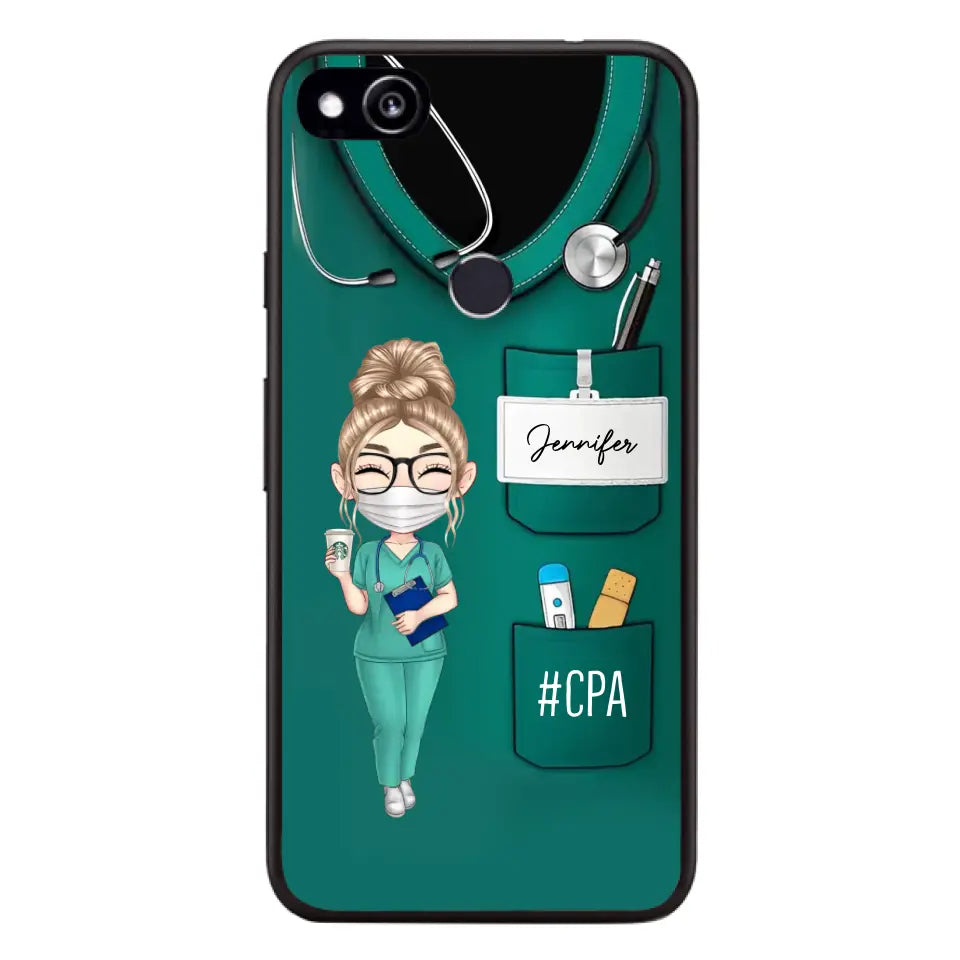 Personalized Nurse with Name Gift For Nurses Phonecase Printed 23MAY-DT15