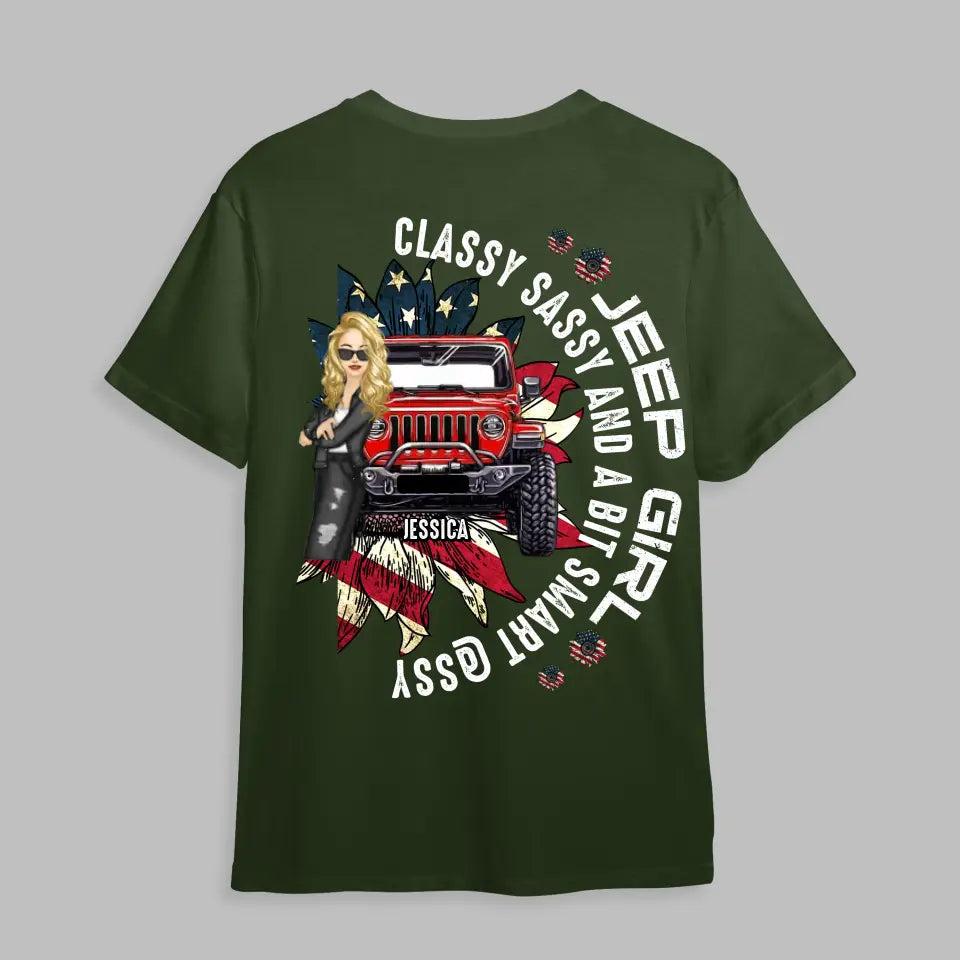 Personalized Jeep Girl Classy Sassy And A Bit Smart Assy T-shirt Printed MTDT1206