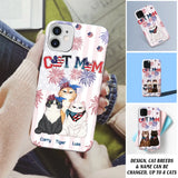 Personalized Firework Cat Mom Cat Lovers Gift Phonecase Printed HTHDT1206