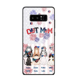 Personalized Firework Cat Mom Cat Lovers Gift Phonecase Printed HTHDT1206