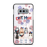 Personalized Firework Cat Mom Cat Lovers Gift Phonecase Printed HTHDT1206