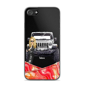 Personalized Jeep Lady Colorful Phonecase For Cool Lady 23JUN-DT19