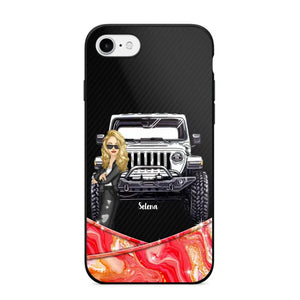 Personalized Jeep Lady Colorful Phonecase For Cool Lady 23JUN-DT19