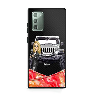 Personalized Jeep Lady Colorful Phonecase For Cool Lady 23JUN-DT19