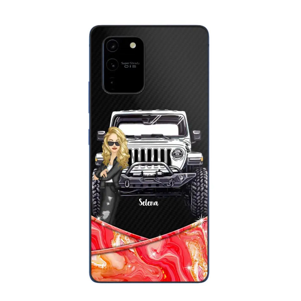 Personalized Jeep Lady Colorful Phonecase For Cool Lady 23JUN-DT19