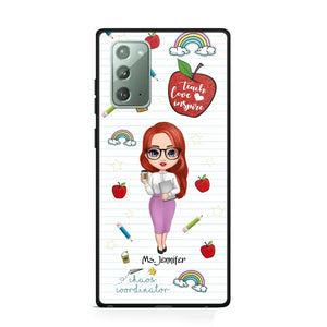 Personalized Teach Love Inspire Apple Chaos Coodinator Teacher Name Phonecase Printed HTHHN1606