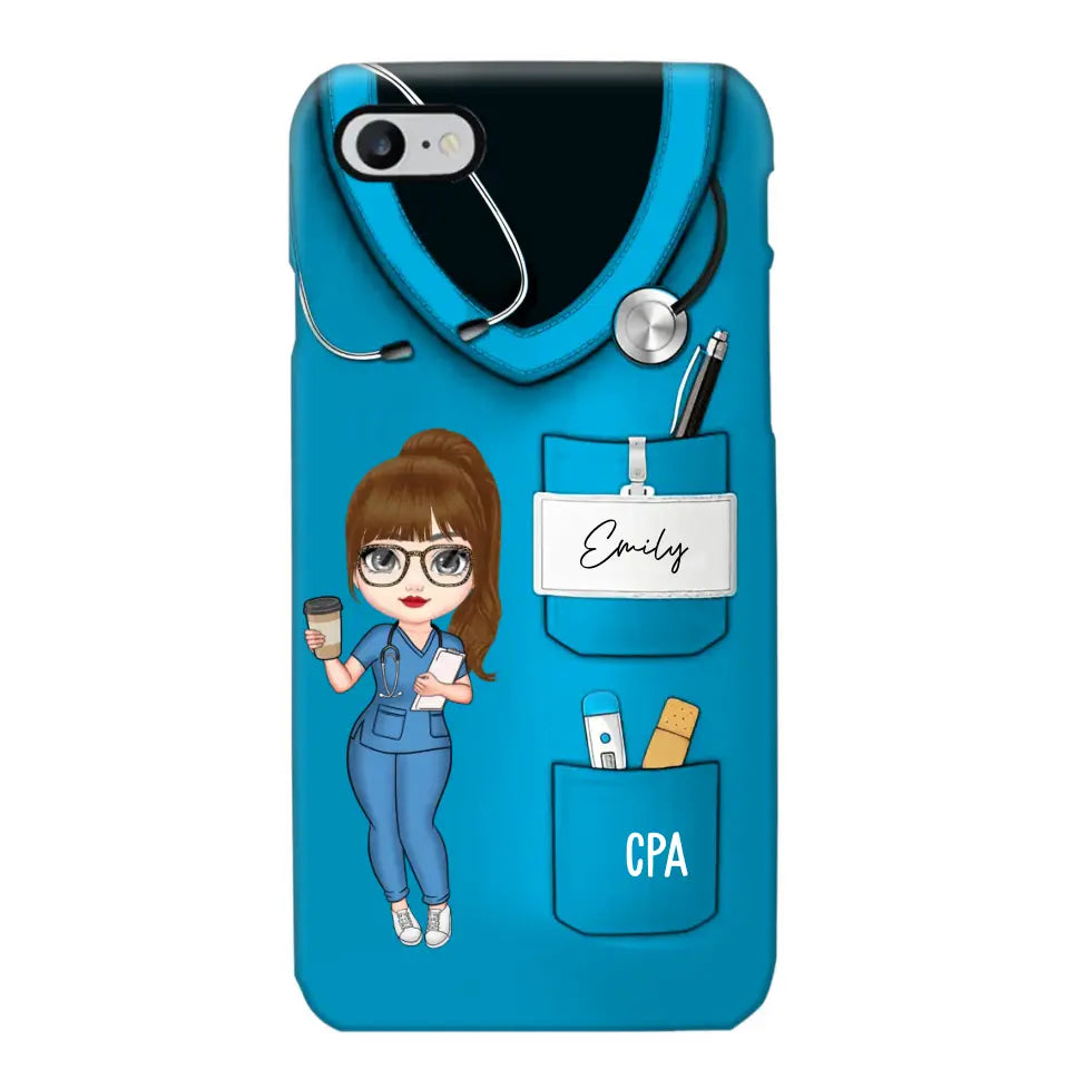 Personalized Nurse with Name Gift For Nurse Phonecase Printed MTHTB1506