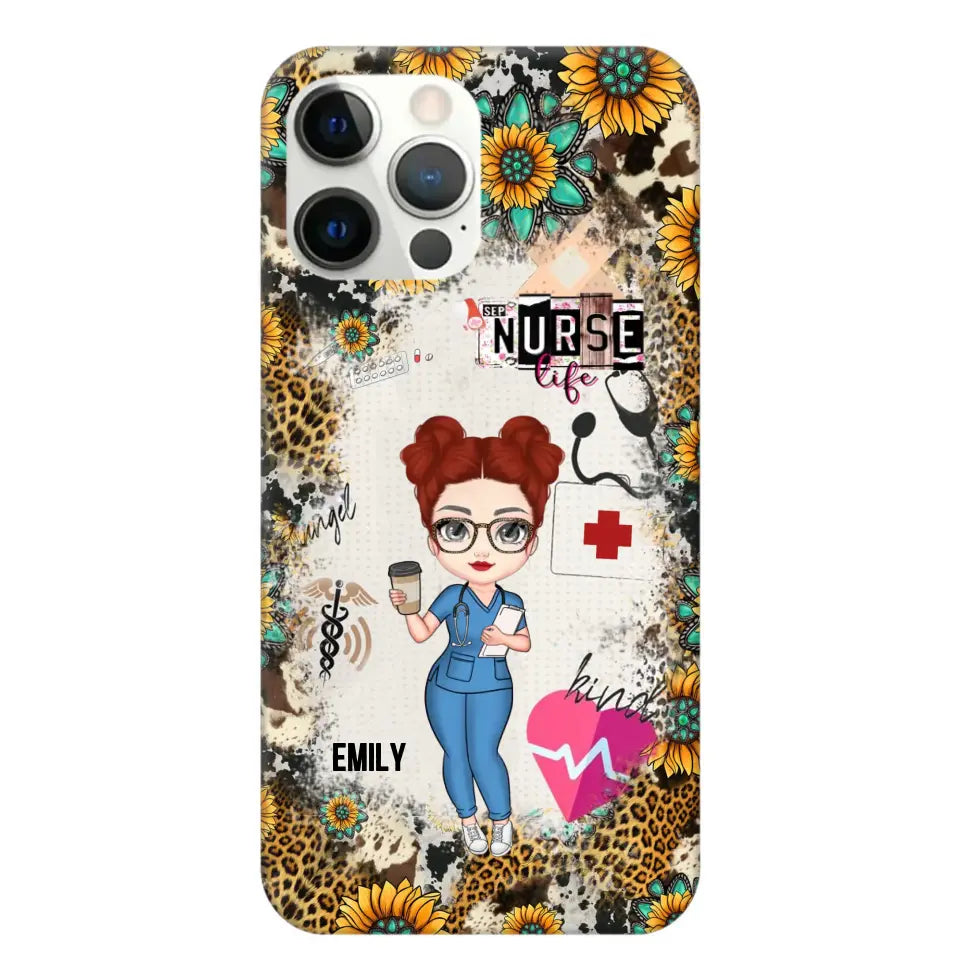 Personalized Nurse Life with Name Gift For Nurse Phonecase Printed 23JUN-PTN1606