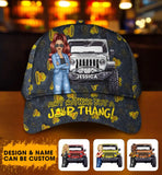 Personalized Jeep Girl Ain't Nothing But A Jeep Thang Cap Printed MTKVH2006