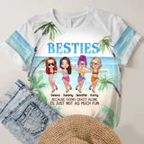 Personalzied Beach Besties 3D TShirt Printed QTDT2606