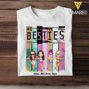 Personalized Besties On The Beach T-shirt Printed PNPN2406