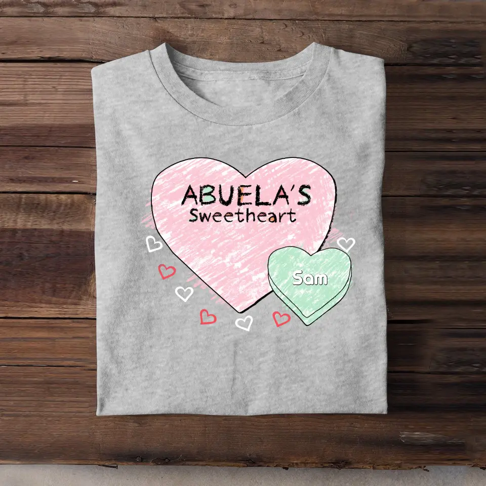 Personalized Mon Grandma Sweetheart With Kids T-shirt Printed QTTB2607