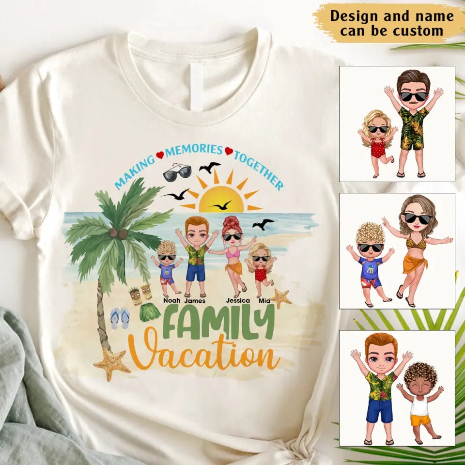 Personalized Making Memories Together Family Vacation T-shirt Printed MTHKVH2806