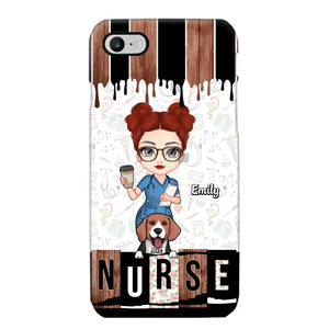 Personalized Nurse with Dogs Gift For Nurse For Dog Lovers Phonecase Printed PNDT1606