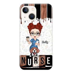 Personalized Nurse with Dogs Gift For Nurse For Dog Lovers Phonecase Printed PNDT1606