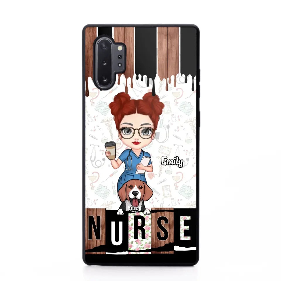 Personalized Nurse with Dogs Gift For Nurse For Dog Lovers Phonecase Printed PNDT1606