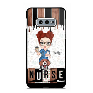 Personalized Nurse with Dogs Gift For Nurse For Dog Lovers Phonecase Printed PNDT1606