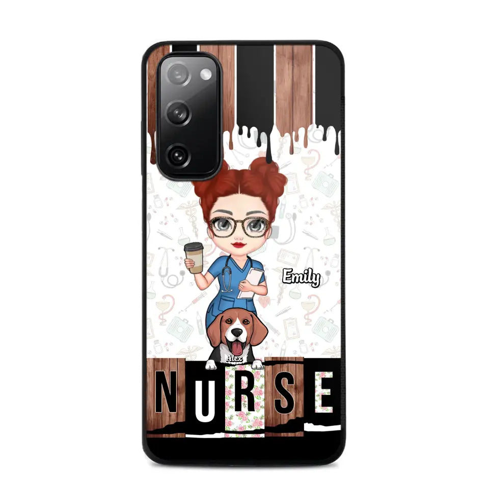 Personalized Nurse with Dogs Gift For Nurse For Dog Lovers Phonecase Printed PNDT1606