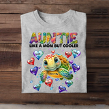 Personalized Turtle Colorful Art Auntie Grandma Nana Like A Mom But Cooler PTN0307