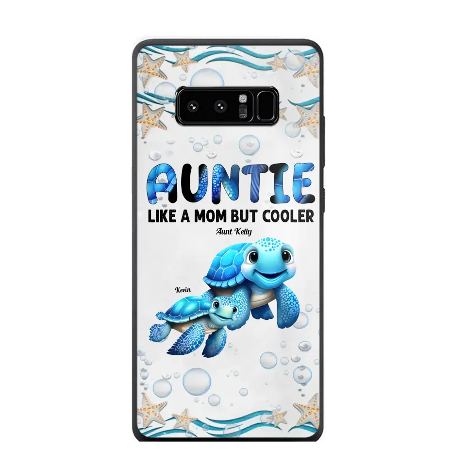 Cute Sea Turtle Grandma With Grandkids Name Ocean Animal Perfect Gift Present for Grandma Mom Auntie Custom Name For iPhone Samsung VHPN3006