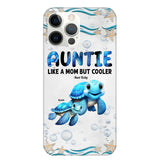 Cute Sea Turtle Grandma With Grandkids Name Ocean Animal Perfect Gift Present for Grandma Mom Auntie Custom Name For iPhone Samsung VHPN3006