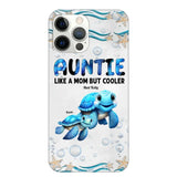 Cute Sea Turtle Grandma With Grandkids Name Ocean Animal Perfect Gift Present for Grandma Mom Auntie Custom Name For iPhone Samsung VHPN3006