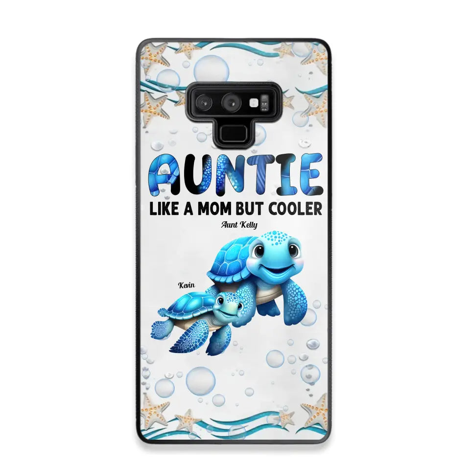 Cute Sea Turtle Grandma With Grandkids Name Ocean Animal Perfect Gift Present for Grandma Mom Auntie Custom Name For iPhone Samsung VHPN3006