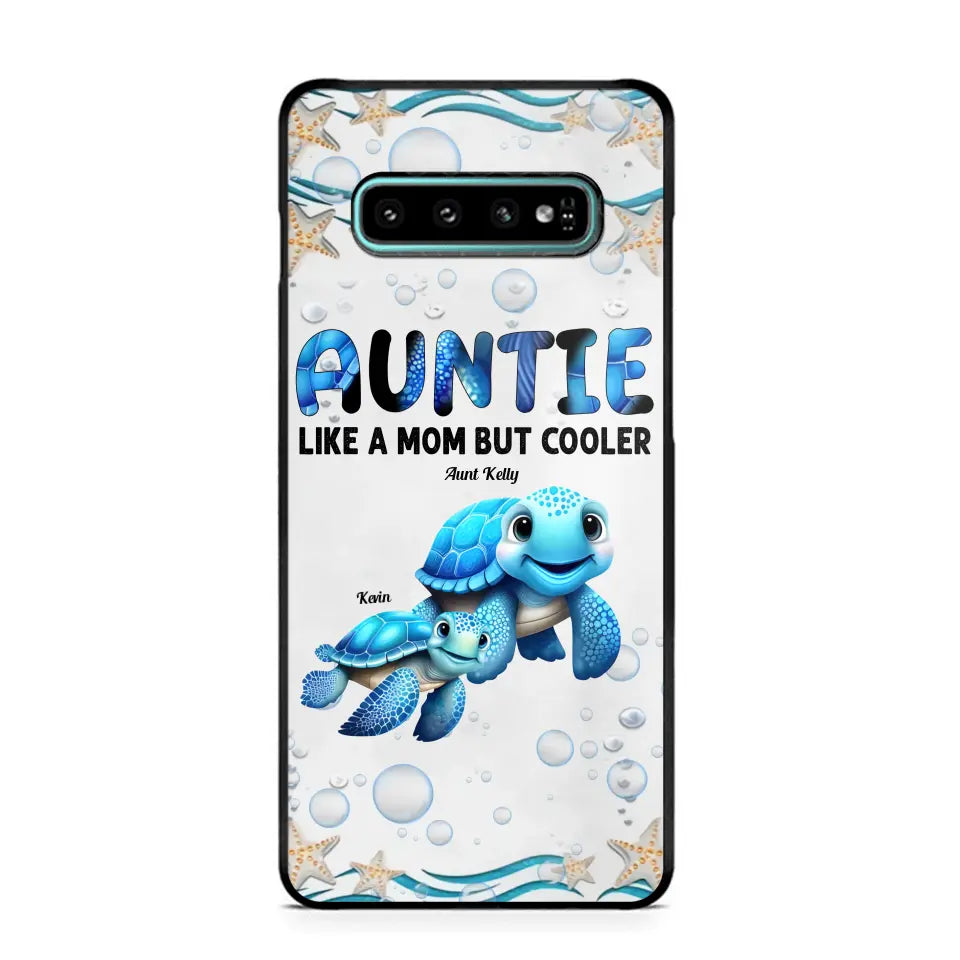 Cute Sea Turtle Grandma With Grandkids Name Ocean Animal Perfect Gift Present for Grandma Mom Auntie Custom Name For iPhone Samsung VHPN3006