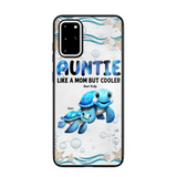 Cute Sea Turtle Grandma With Grandkids Name Ocean Animal Perfect Gift Present for Grandma Mom Auntie Custom Name For iPhone Samsung VHPN3006