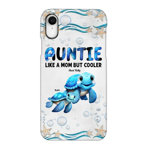 Cute Sea Turtle Grandma With Grandkids Name Ocean Animal Perfect Gift Present for Grandma Mom Auntie Custom Name For iPhone Samsung VHPN3006