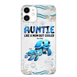 Cute Sea Turtle Grandma With Grandkids Name Ocean Animal Perfect Gift Present for Grandma Mom Auntie Custom Name For iPhone Samsung VHPN3006