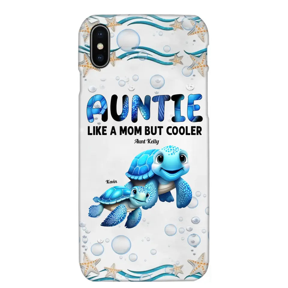 Cute Sea Turtle Grandma With Grandkids Name Ocean Animal Perfect Gift Present for Grandma Mom Auntie Custom Name For iPhone Samsung VHPN3006