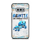 Cute Sea Turtle Grandma With Grandkids Name Ocean Animal Perfect Gift Present for Grandma Mom Auntie Custom Name For iPhone Samsung VHPN3006