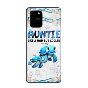 Cute Sea Turtle Grandma With Grandkids Name Ocean Animal Perfect Gift Present for Grandma Mom Auntie Custom Name For iPhone Samsung VHPN3006