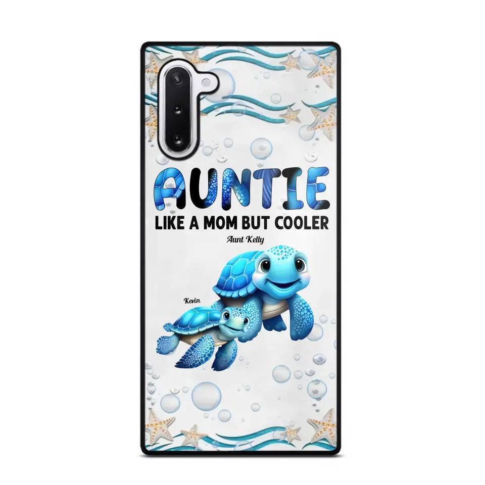 Cute Sea Turtle Grandma With Grandkids Name Ocean Animal Perfect Gift Present for Grandma Mom Auntie Custom Name For iPhone Samsung VHPN3006