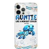 Cute Sea Turtle Grandma With Grandkids Name Ocean Animal Perfect Gift Present for Grandma Mom Auntie Custom Name For iPhone Samsung VHPN3006