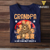 Personalized Grandma Like A Dad Only Cooler Bear with Kid Name T-shirt Printed PNHQ2906