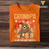 Personalized Grandma Like A Dad Only Cooler Bear with Kid Name T-shirt Printed PNHQ2906